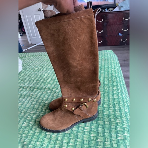 See by Chloe Janis studded knee high suede boots - Picture 2 of 5